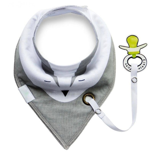 Bib with Pacifier Clip