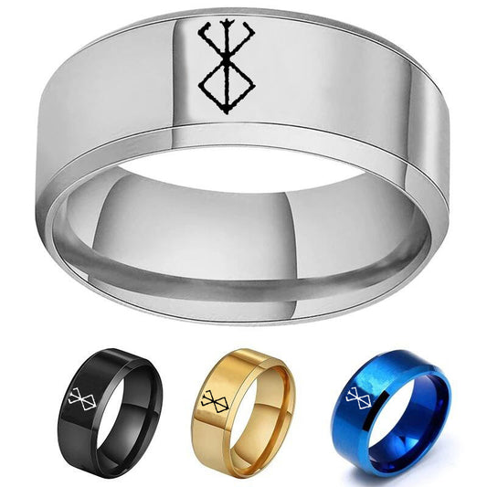 Stainless Steel Cartoon Laser Personalized Small Gift Ring