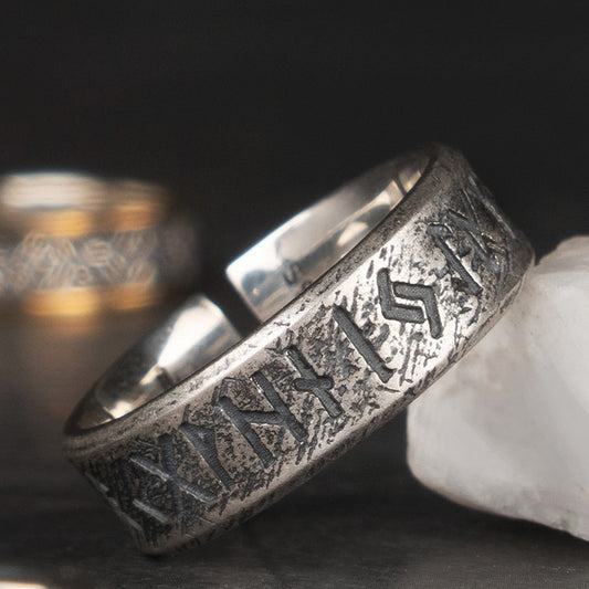 Nordic Viking Luen Letters Ring
