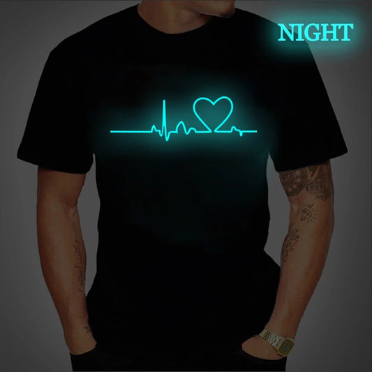 Luminous Music Symbol T-shirt For Men